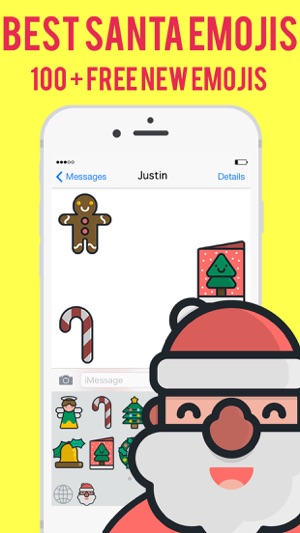 Santa Emojis - Christmas Emoji Stickers Messenger(圖2)-速報App