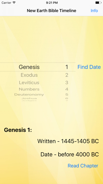 New Earth Bible Timeline iPhone screenshot 1 - Reference app