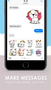 Cute Khao Niaw dogs Stickers for iMessage screenshot #2 for iPhone