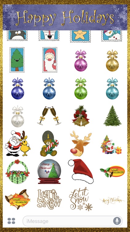 Merry Christmas & Happy New Year Cool Stickers