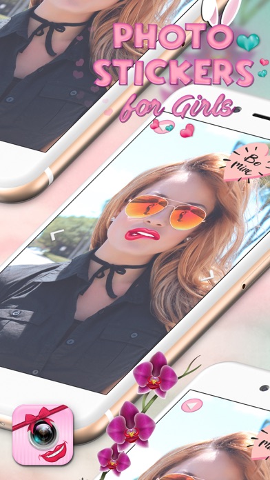 Screenshot #2 pour Autocollants photo pour les filles