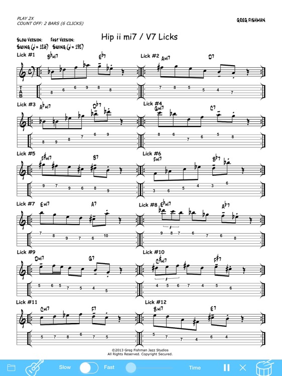 Hip Licks for Guitar by Greg Fishman