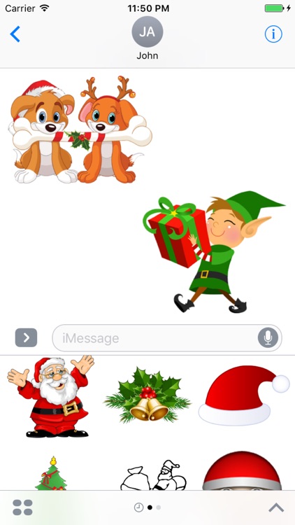 Christmas Stickers for iMessage.