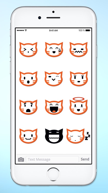 Cat Faces Emoticons Sticker Pack screenshot-3