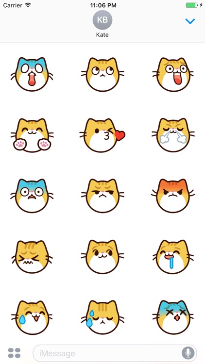 Moses The Cute Cat Sticker Faces