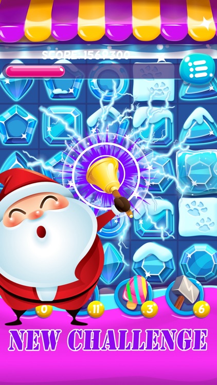 Winter Sata match 3 - Fun frozen making fever