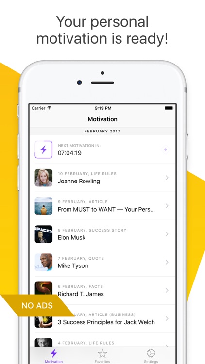 MotiDay - Daily Motivation! Inspiration & Lifehack
