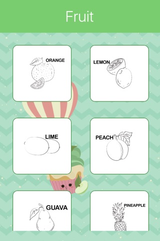 Fruit Coloring Book, Fruit Coloring Pages screenshot 3