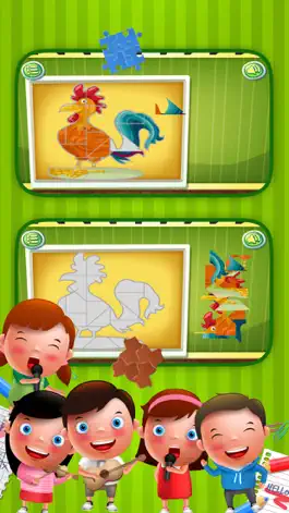 Game screenshot Zoo Animals Cartoon Shadow Shape Jigsaw Puzzles apk