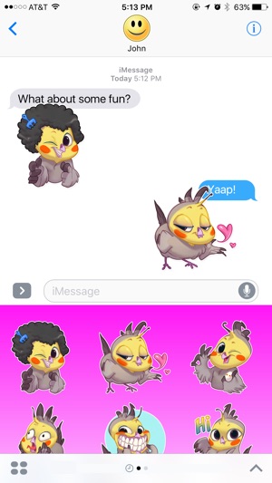 Colored Funny Bird Stickers(圖2)-速報App