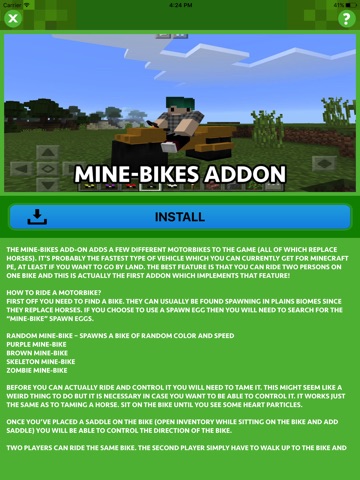 DIRT BIKES ADDONS for Minecraft Pocket Edition screenshot 2