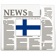 Finland News in English Today & Finnish Radio app icon - News app for iPhone