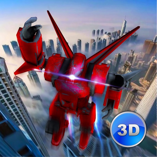 Flying Robot Simulator 3D Full icon