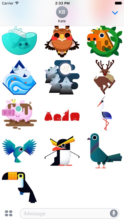 Geo Critters - Redbubble sticker pack screenshot-3