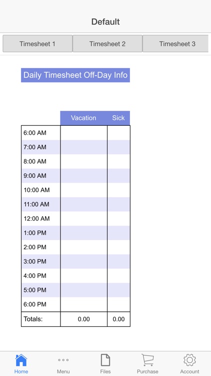 Business Schedule