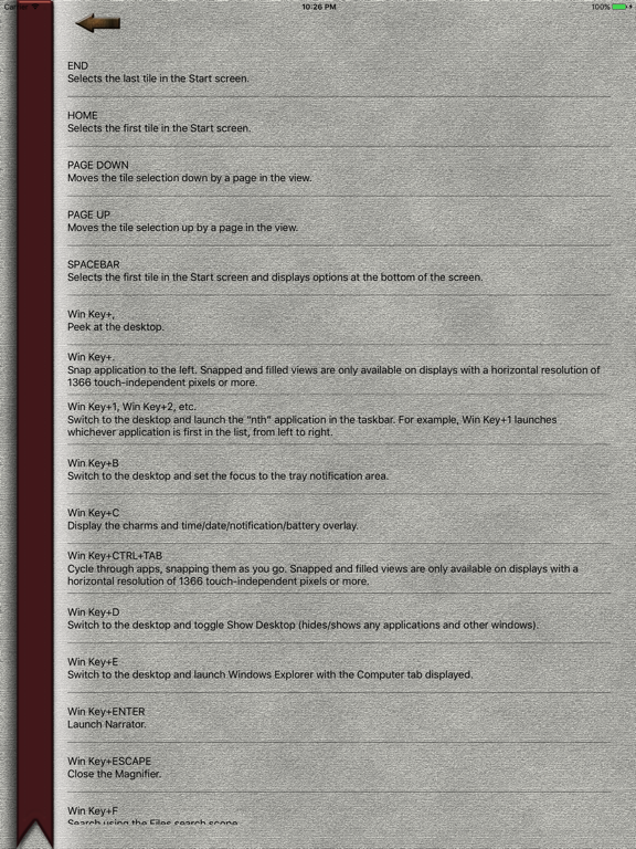Screenshot #6 pour Shortcuts for Windows 8 Edition