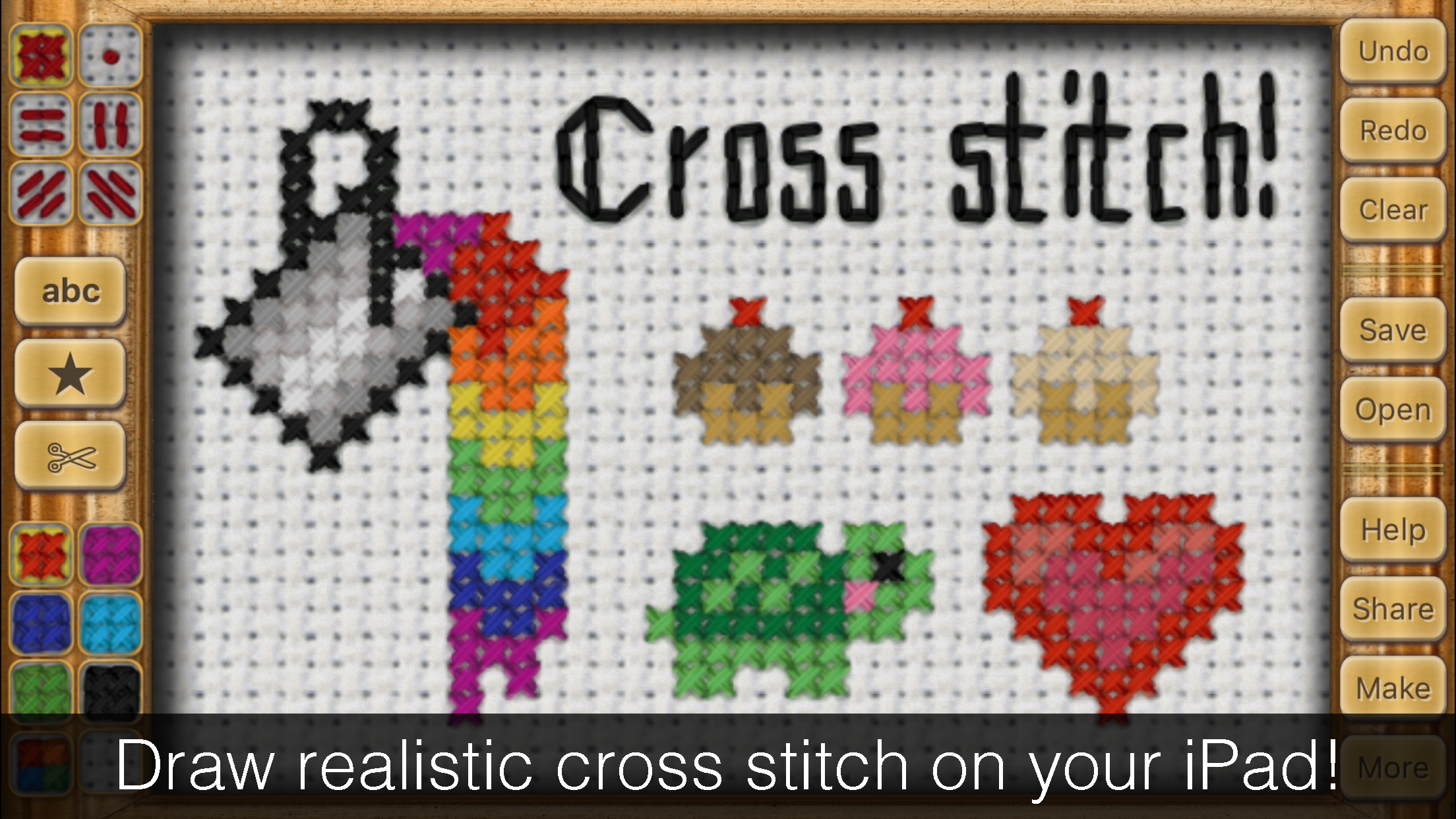 Cross Stitch Maker: Draw Realistic Embroidery!