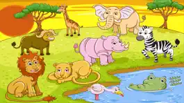 Game screenshot Animal Jigsaws - Baby Learning English Games mod apk