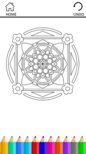 Coloring Beautiful Mandala New Theme screenshot #5 for iPhone