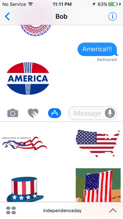 4th of July : Happy Independence Day Stickers