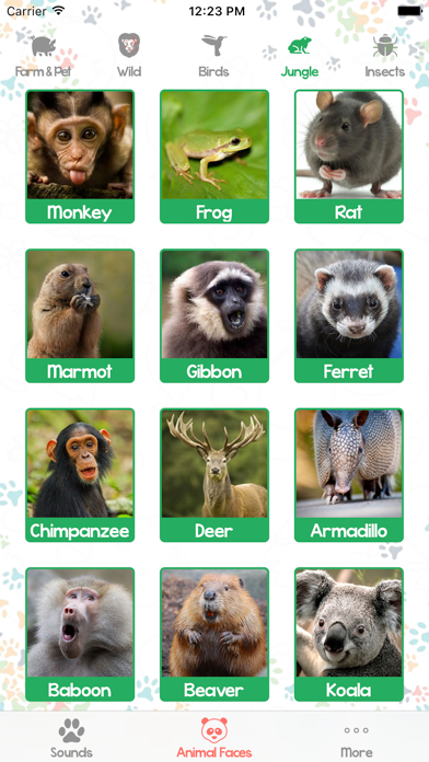 Animal Sounds and Pictures for Baby iPhone screenshot