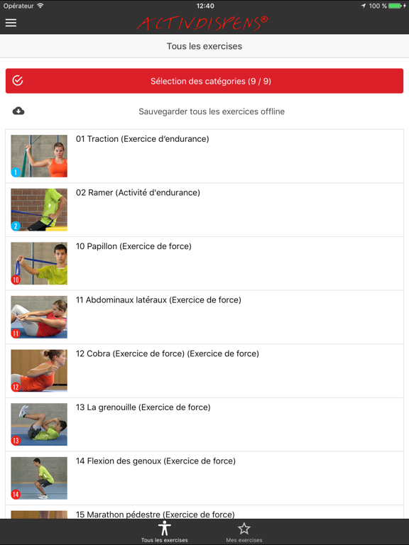 Screenshot #4 pour ACTIVDISPENS® -  Bouger malgré une dispense