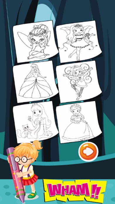Screenshot #3 pour Princess Fairy and Mermaid Coloring Pages For Girl