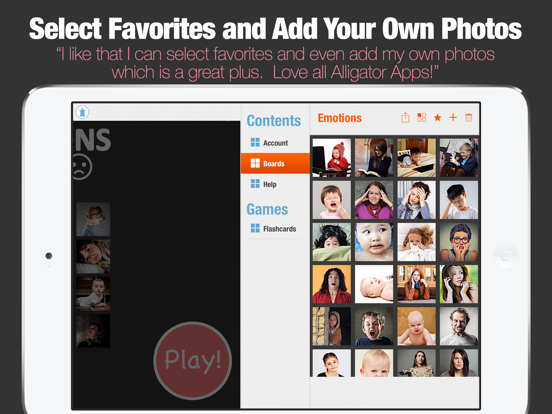 ABA Flash Cards & Games - Emotions iPad app afbeelding 3