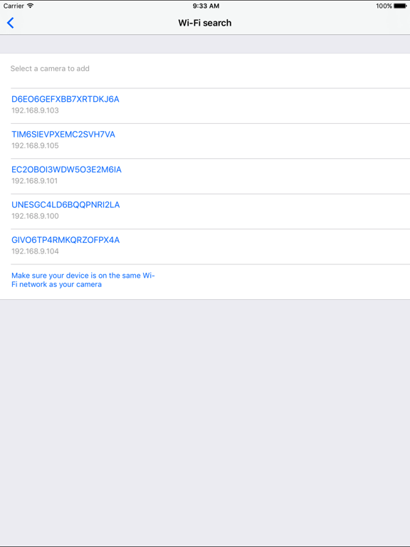 Screenshot #4 pour Wi-Fi Cam
