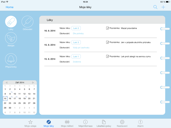 Screenshot #5 pour H-Book – osobní zdravotní záznamy