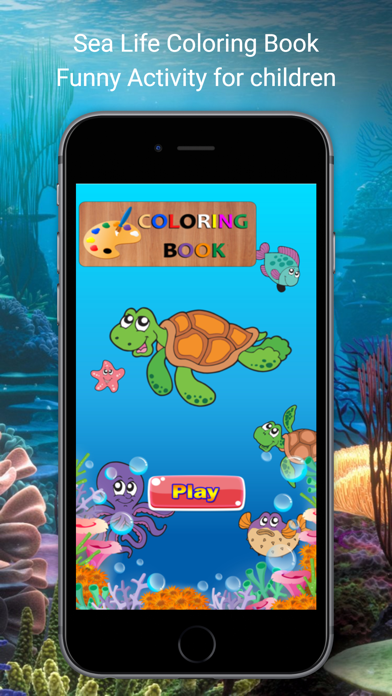 Screenshot #1 pour Coloring Page Ocean Turtles - Drawing Sea Animals