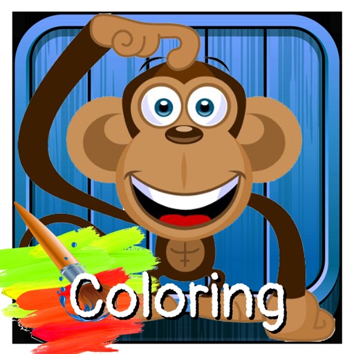 Animal Monkey Toddler For Kids Icon