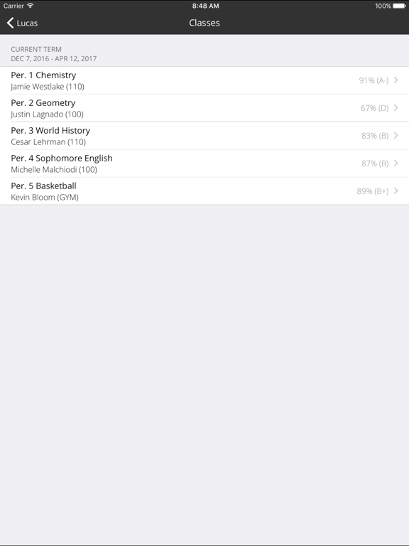 Screenshot #6 pour Bb Classroom Parent