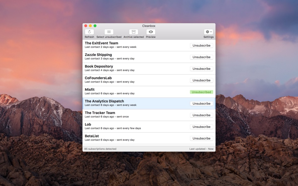 Cleanbox for Gmail - unsubscribe your inbox for Mac OS X - 1.0.1 - (macOS)