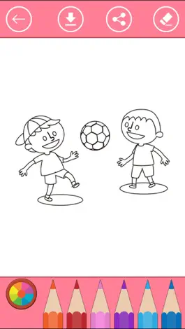 Game screenshot Футбол: Книжка-раскраска для детей apk