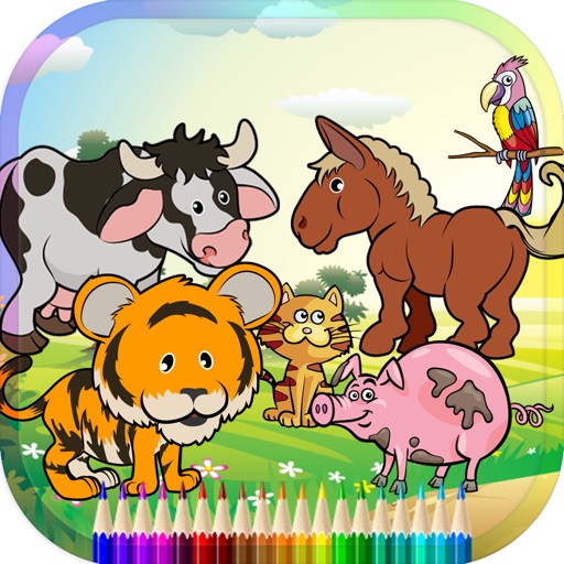 Animal Coloring Book For Kids Education Game iOS App