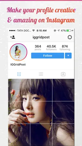 Game screenshot IG Grid Post - Crop Your Photos For Insta Profile mod apk
