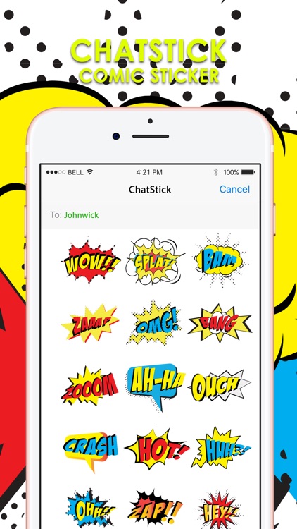Comic Message Sticker Collection for iMessage