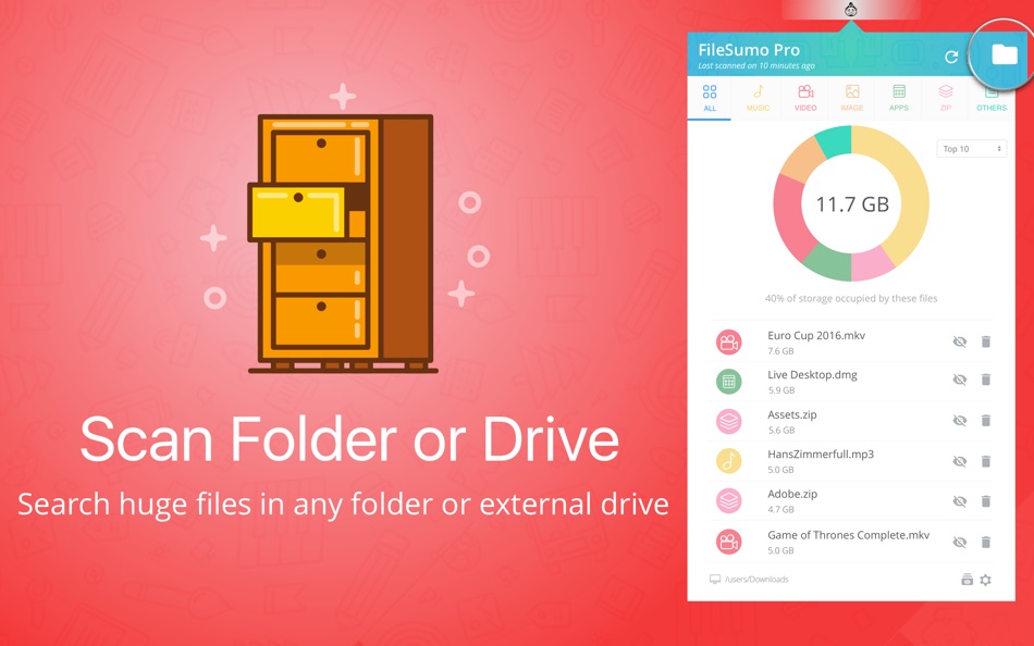 #5. File Sumo Pro (macOS) 由: George Sargunaraj C