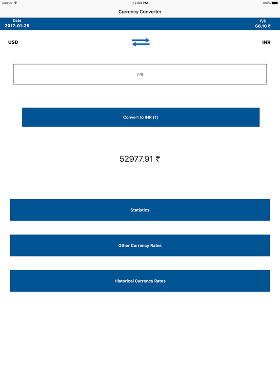 Screenshot #4 pour USD To INR Currency Converter
