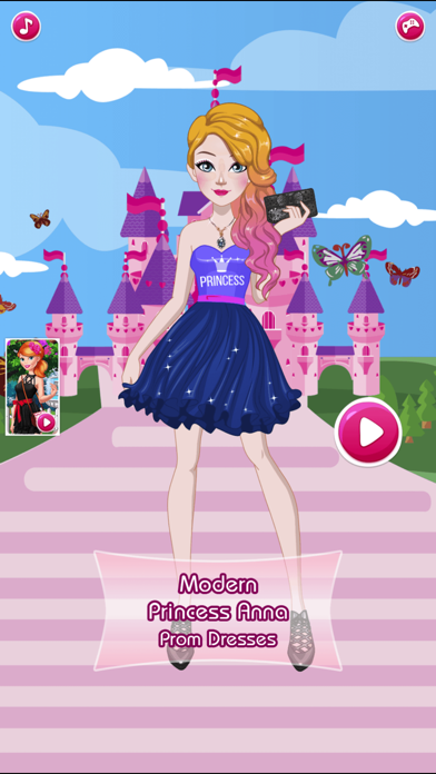 プリンセスアンナプロムナイトサロン：女の子のメイクアップ、ドレスアップとイメージチェンジのゲームのおすすめ画像1