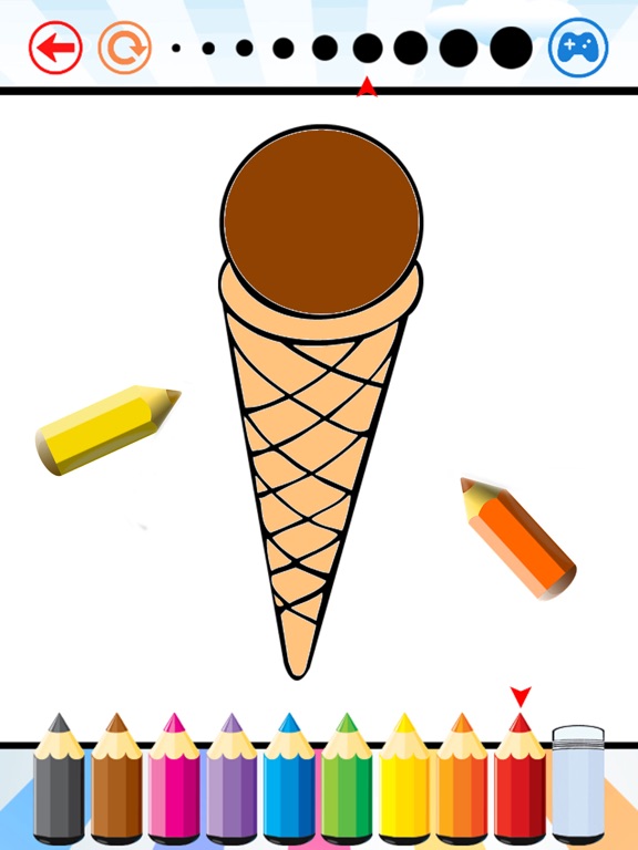 Screenshot #6 pour Food Coloring Book for kids - Drawing free game