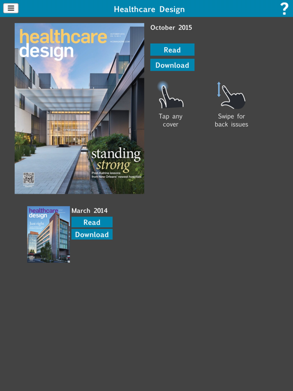 Healthcare Design Mag iPad screenshot