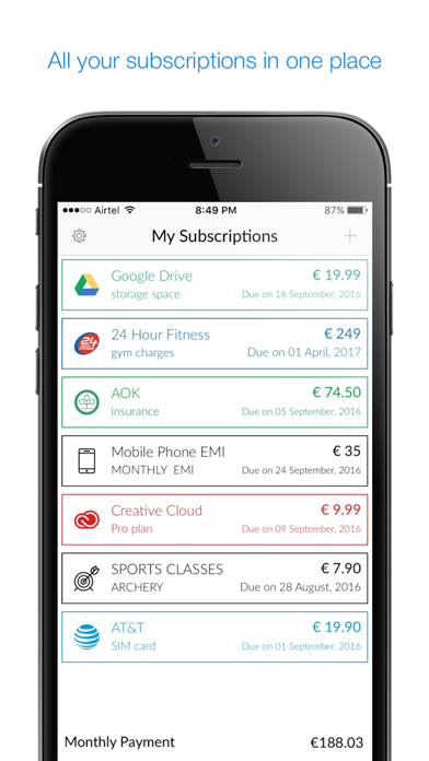 Screenshot #1 pour Robin - Subscription Manager