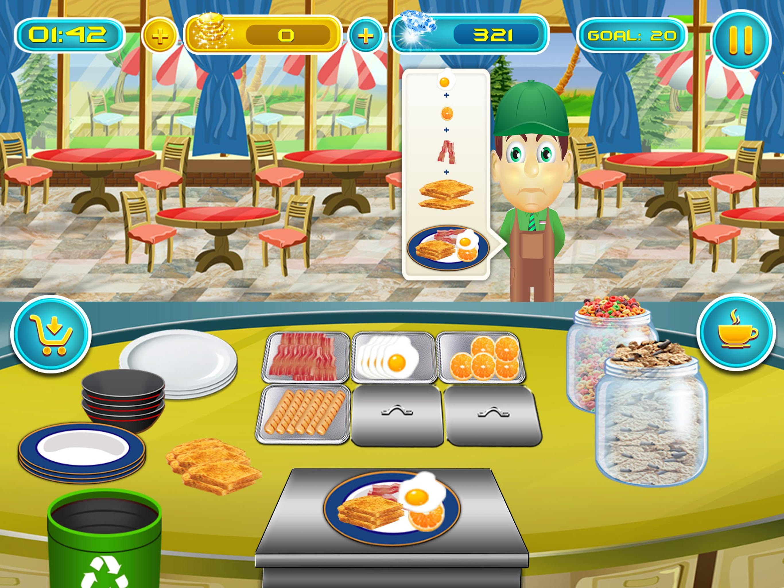 Breakfast Cooking Mania: Master Chef In Restaurant