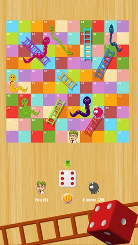 ヘビとラダークラシックレトロサイコロ1〜2人の子供と大人のためのゲームのおすすめ画像2