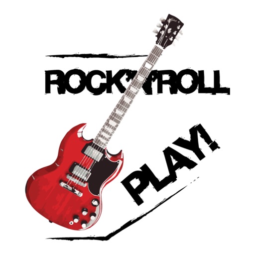 Rock'n'roll Guitars stickers by drop sound icon