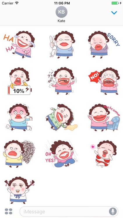 Lee Korean Old Woman Sticker