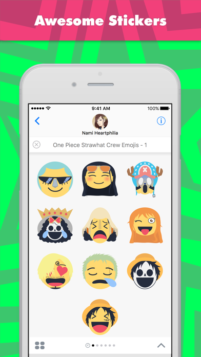 Screenshot #1 pour One Piece Strawhat Crew Emojis - 1 stickers