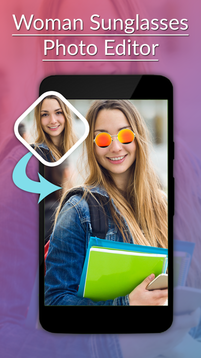 Screenshot #1 pour Woman Sunglasses Photo Editor -Sunglasses Stickers